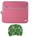 Purple Pink Color Acer Aspire One AO751h-1273 11.6-Inch Netbook Sleeve Case Carrying Case
