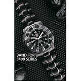 Black stainless Steel Band for the 3400 Series Watches by LuminAir Products, Inc.