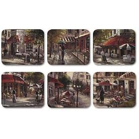 Click here to buy Cafe Scenes by Jason - Set of 6 Coasters by Jason.