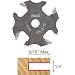 Freud 58-112 1/4-Inch 4-Wing Slot Cutter for 5/16 Router Arbor