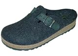 Haflinger Grizzly Clog with Buckle in Charcoal