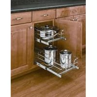 12 inch Double Pull-Out Chrome Wire Baskets