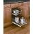 Rev-A-Shelf 5WB2-1822-CR 18" Double Pull-Out Chrome Wire Basket (22" Slides) - Wire-Chrome