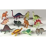 Buy 12 piece Large Assorted Dinosaurs - Toys 5-7 Larger Size Dinosaur Figures - each is individually...