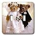 Wedding - Bride and Groom Bears - Light Switch Covers - double toggle switch