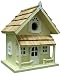 Home Bazaar Victorian Cottage Birdhouse, Yellow