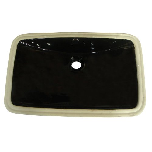Elements of Design LB24157K Designer Fauceture Forum Undermount Vitreous China Bathroom Sink, Black