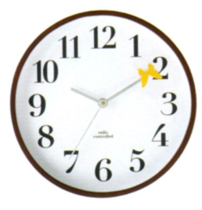 INTERFORM wall clock PAPYON [パピヨン] 【ブラウン】 CL-4963BN 電波時計／壁掛け時計 