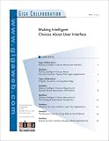 Making Intelligent Choices About User Interface