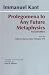 Prolegomena to Any Future Metaphysics: Letters to Marcus Herz, February 1772