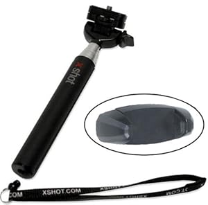 Extendable Hand-Held Pocket Monopod For Self Portraits or Elevated Photography + Smart Phone Adapter with 1/4x20 Standard Tripod Thread For For the Samsung Galaxy S S1 S2 S3 5 HTC Smartphone