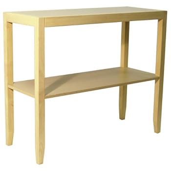 ANYWHERE - Table basse console en massif- finition naturelle