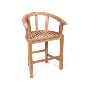 Teak Furniture Gallery TGH147 Half Moon Bar Chair