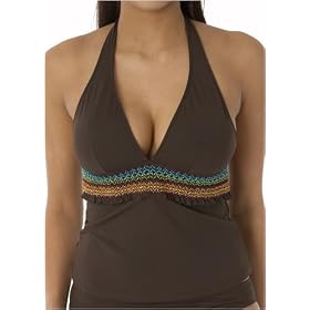 La Blanca Smock it to me halter cup tankini