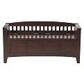 Split-Seat Wood Storage Bench