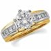 Two Tone Show Stopping Diamond Ring Guard Enhancer (Center ring is not included)