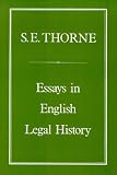 Essays in English legal history