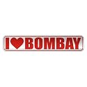 " I LOVE BOMBAY " STREET SIGN CAT