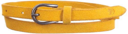 TOM TAILOR Denim Damen G&uuml;rtel, 02151580071/suede colour belt, Gr. 85, Gelb (3037) Preisvergleich