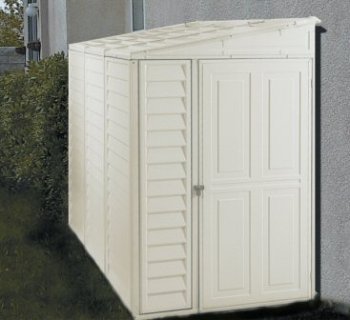 DuraMax 00614 4  x 8  Stronglasting SideMate Vinyl Storage Shed With Foundation Kit  Category Duramax Vinyl Sheds