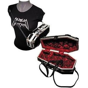 Coffin Case LF-180 Purse, Black with silver accent by 