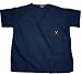 Size: Large University of Virginia Medical Scrubs V-Neck Design + Set-In Sleeves Breast Pocket Brushed Poplin Fabric