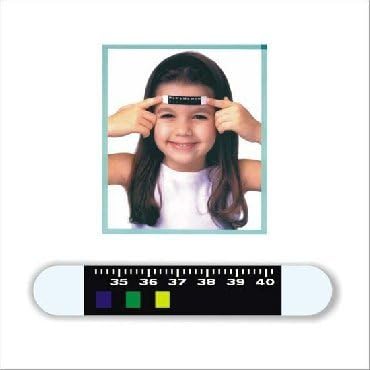Forhead Temperature Indicator Strip Thermometer Instant Fever Check by 1st Aid