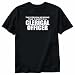 T-SHIRT BLACK " FOR CLERICAL OFFICER " Large