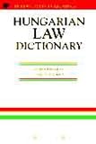 Hungarian Law Dictionary