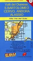 EDM Wanderkarten : Valli del Dianese, S. Bartolomeo, Cervo, Andora, Alassio