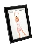 Inov8 British Made Traditional Picture / Photo Frame 8 X 6 Size - 20cm x 15cm x 1.3cm / Value Black 4PK