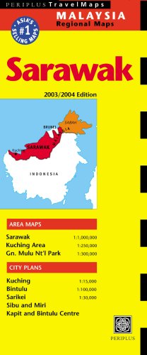 Sarawak Travel Map 2nd Edition (Malaysia Regional Maps) under Borneo in The Books Store