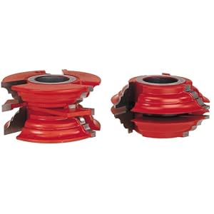 Freud UP273 Cove And Bead Profile Exterior Door Rail And Stile Shaper Cutter Set, 1-1 4 Bore by Freud