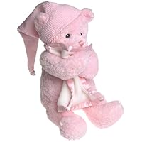 Plush Nighty Night Key Wind Motion Pink Bear 8'