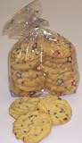 Gourmet Food : Scott's Cakes 1 lb. Chocolate Chip Shortbread Cookies in a Smiley Face Bag