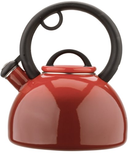 "Copco 2-1/2 Quart Teakettle Prescott, Sunset Red" "Copco 2-1/2 Quart Teakettle Prescott, Sunset Red"
