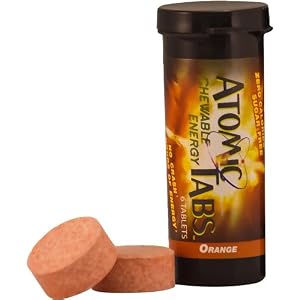 Atomic Tabs Chewable Energy - Orange - 6 Serving Container