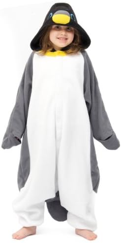 Kigs Boy's Penguin Costume Onesie; One Size Grey