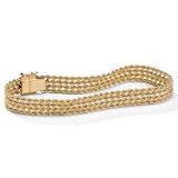 10k Braided Rope Bracelet 7 1/4