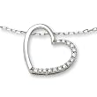 Miore Halskette mit Herzanh�nger 18Ct/750 Weissgold mit 15 Brillanten zus.ca.0,09Ct M0836W