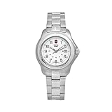 Victorinox Swiss Army Women's 24705 Officer's 1884 Stainless Steel Silver Dual Time Dial Watch