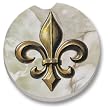 Fleur de Lis Car Coaster, Single