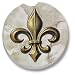 Fleur De Lis Car Marble Coaster, Single