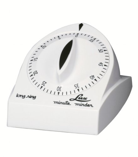 Lux CP1929-14 Mechanical Extended Ring Timer, White