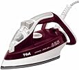 T-fal FV4446 Ultraglide Easycord Steam Iron Ceramic Scratch Resistant Non-Stick Soleplate with Auto-Off, 1700-Watt, Red