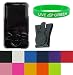 Polycarbonate Hard Shell Snap-On Case for Sony Walkman E Series NWZ-E430 NWZ-W436 NWZ-E438 NWZ-E439 + Bonus Young Micro TM - Live Green WristBand