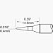 STP Series Temperature Sensitive Long Reach Conical Tip Cartridge 0.40mm for MFR-HSR ...
