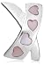 Silver Pink Mother of Pearl Heart Kiss Pendant