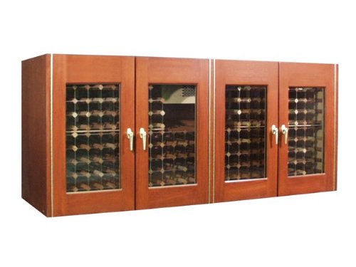 Vinotemp VINO-400CREDG 400-Model Credenza Wine Cabinet with 4 Glass Doors