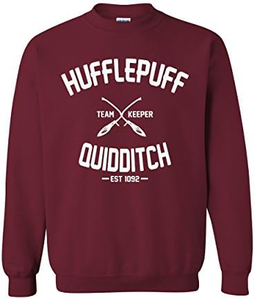 Harry Potter Hufflepuff Quidditch Sweatshirt (small, Burgundy)